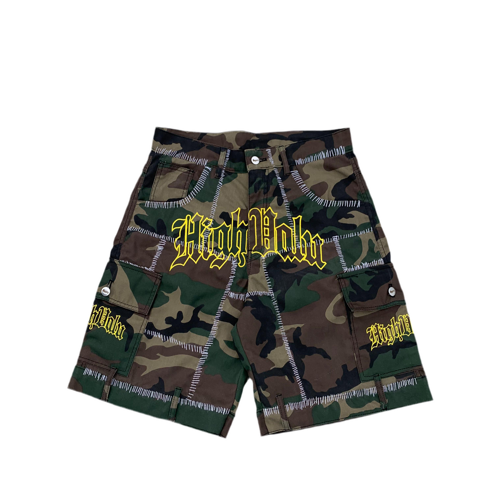 Highvalu stitched camo shorts