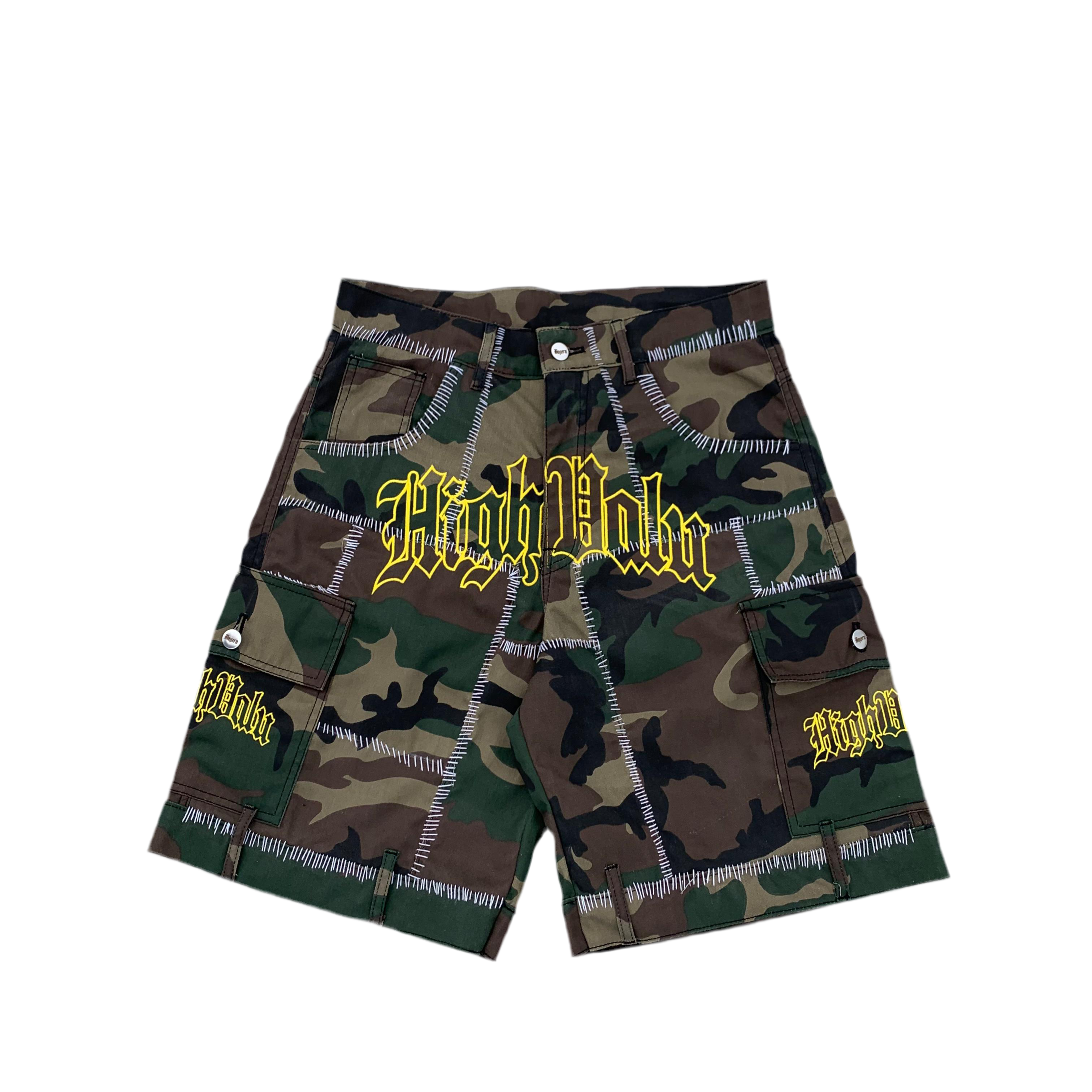 Highvalu stitched camo shorts