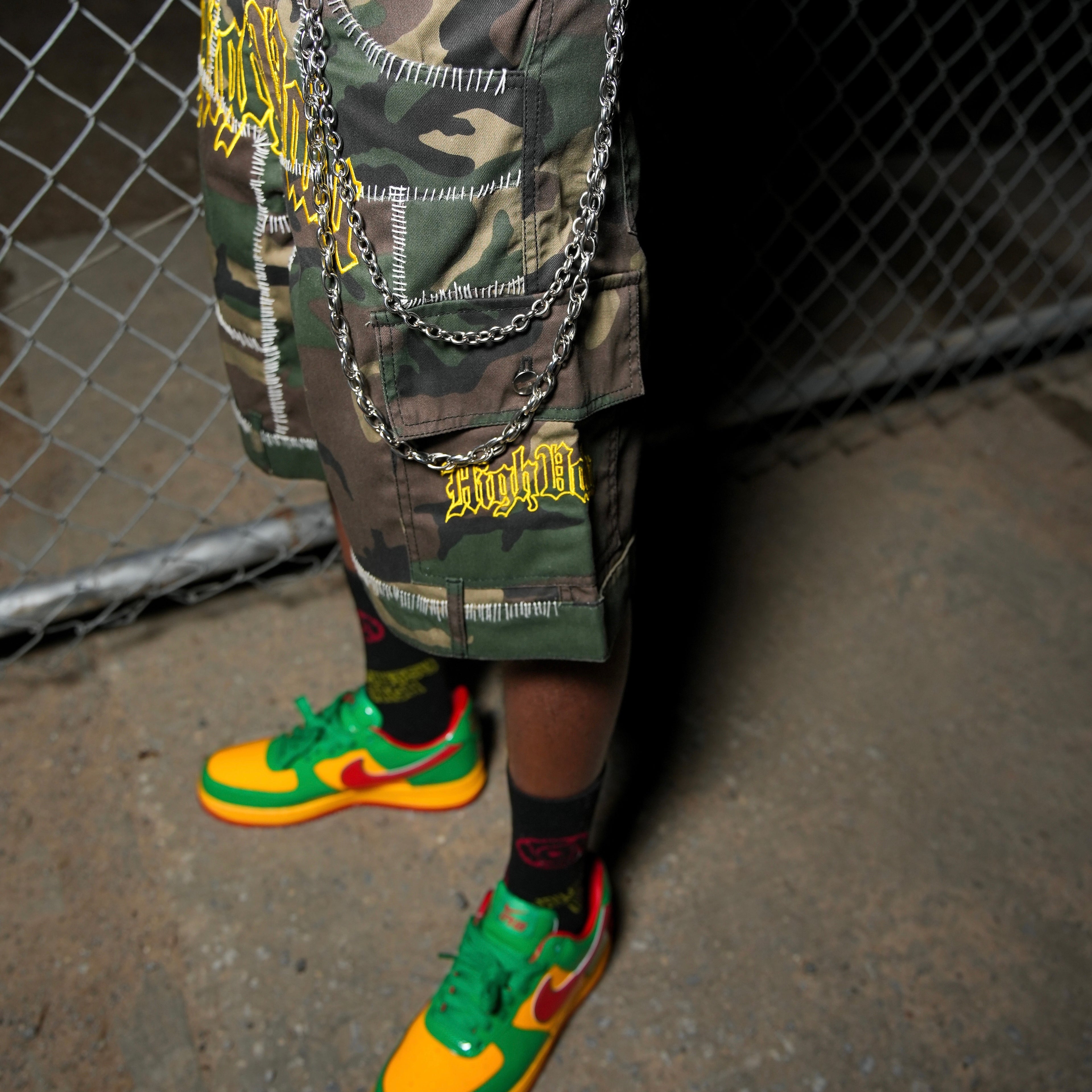 Highvalu stitched camo shorts